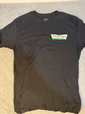 Privat Pyles Black Short Sleeve Logo Tee - Men's Crew Neck